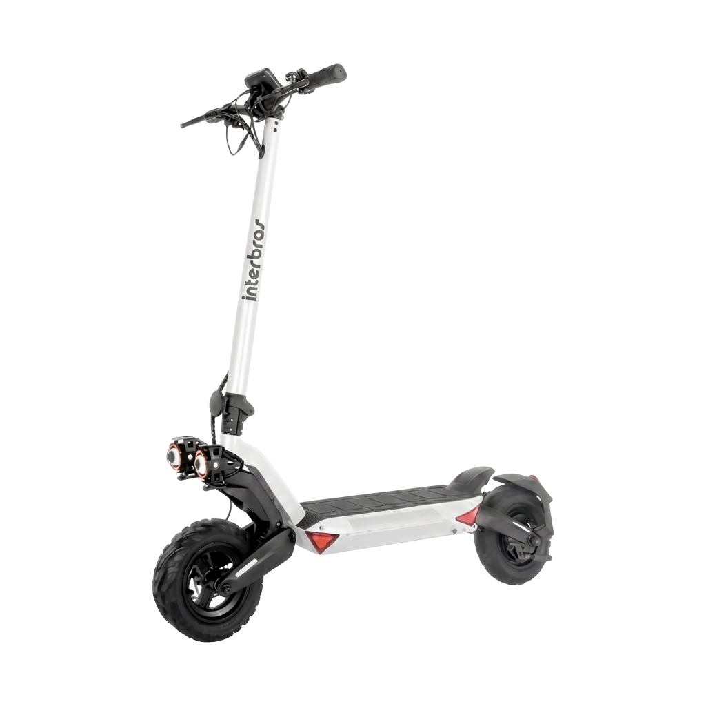 Patinete Elétrico Interbras Cross Pro 500W 48V 12.5Ah - Off-Road, Suspensão Dupla, 45km/h, Pneus 10, IP54 - 4