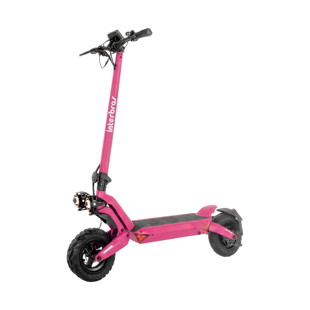 Patinete Elétrico Interbras Cross Pro 500W 48V 12.5Ah - Off-Road, Suspensão Dupla, 45km/h, Pneus 10, IP54 - 3
